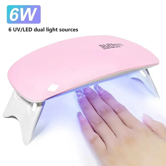 Portable Mini Nail Dryer 6 LED UV